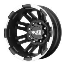 Moto Metal Mo963 16X6 ET-134 8X165.1 125.50 Matte Black Machined Dually - Rear Fälg